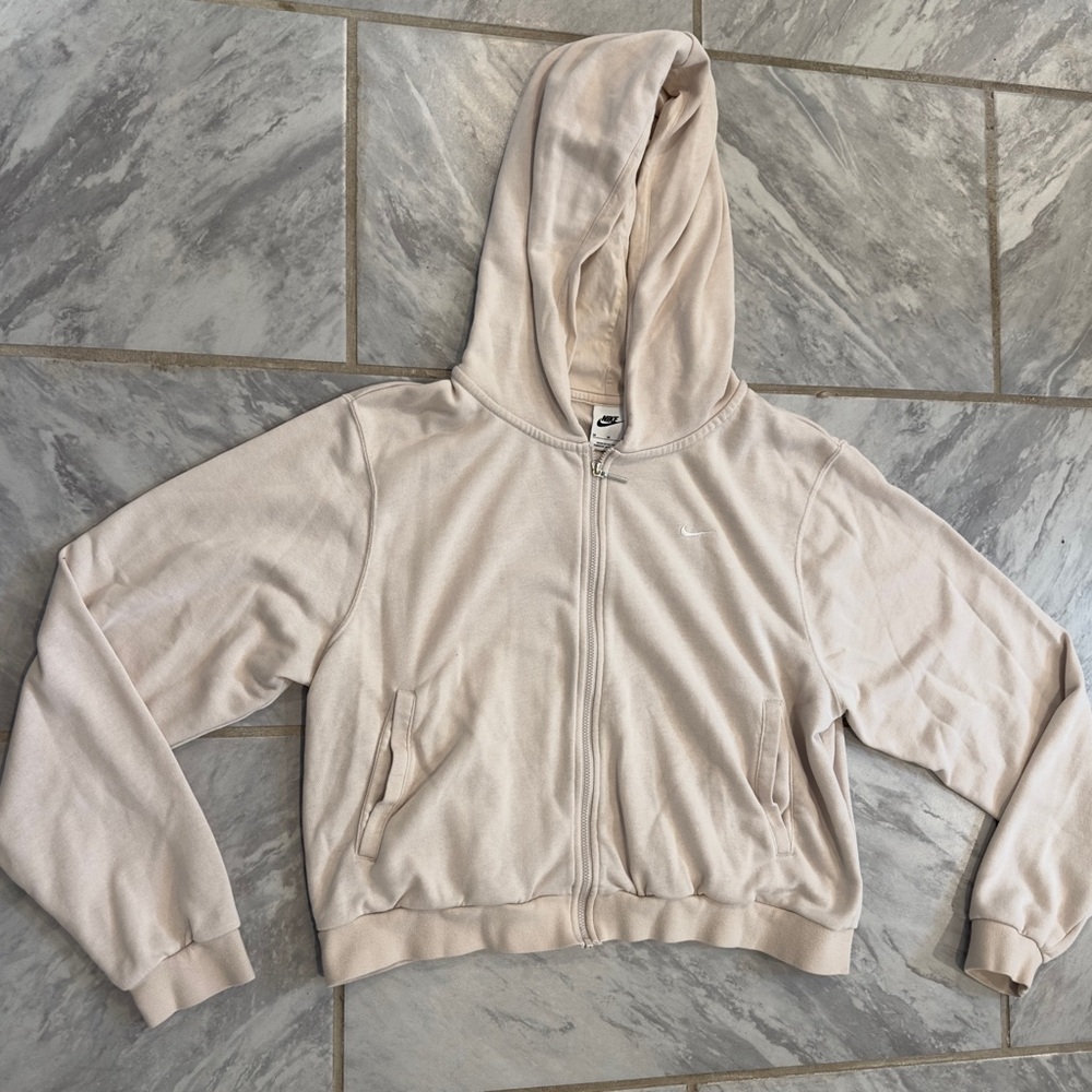 Nike Women’s Nude Full Zip Hoodie Size M (FN2415-104)